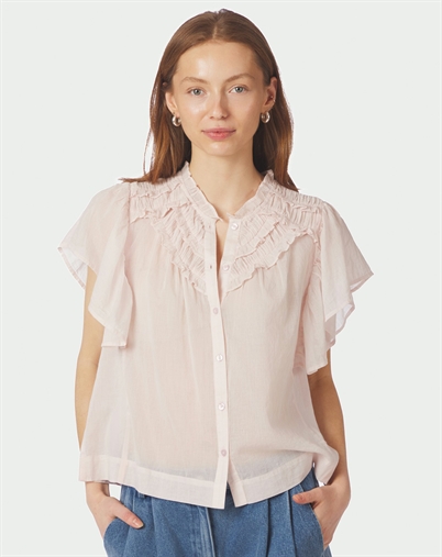 Neo Noir - Vinsa S Voile Top - Light Pink